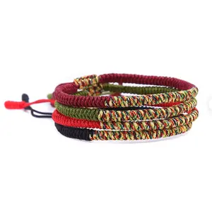 Tibetan Buddhist Braided Cotton Rope Bracelet Best Selling Rope Bracelet <b>Men</b>, Nautical Rope Bracelet, Surfer Bracelet - Product Image 1