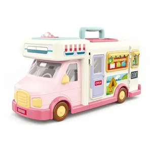 EPT jeu de rôle fast food touring camion de transformation restaurant jouet maison de poupée <span class=keywords><strong>camping</strong></span> van voiture jouet avec musique et lumière - Product Image 2
