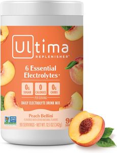 Ultima Replenisher Mocktini Electrolyte Powder Drink Mix – Sans sucre – Peach Bellini, 90 portions - Product Image 5