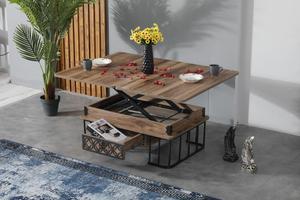 โต๊ะกาแฟทำด้วยมือสไตล์โบราณขยายได้สำหรับบ้านทันสมัยหรูหราตกแต่งห้องนั่งเล่นโลหะชุดรับประทานอาหารห้องนอนโรงแรม - Product Image 3