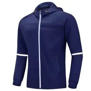 Men's Mesh Hoodies Sports Wear Wholesale Men / Women Zip-up Hoodies Stretchable Polyester Fleece Motorbike Hood