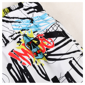 High Street Custom Men's Swim Shorts con Factory Logo Sublimación Holiday Beach Design 100% Poliéster - Product Image 4