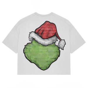 T-shirt Boxy surdimensionné pour hommes respirant 100% coton Streetwear d'été à col rond avec impression numérique de logo vierge vente en gros - Product Image 2