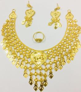 Conjunto de joyería de moda india de estilo Vintage 2024 Best Buy Ready cobre chapado en oro de 24 quilates inspirado en Comoras Mayotte envío rápido - Product Image 1