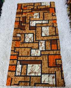 Tela de Ankara de algodón de 6 yardas, diseño de taparrabos con estampado de cera Africana Real, patrones tradicionales para la moda y el mercado de Botswana - Product Image 3