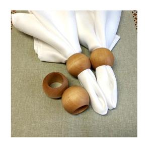 แหวนรัดผ้าเช็ดปากทรงกลมโลหะดีไซน์ใหม่สไตล์อเมริกันรักษ์โลก  ตกแต่งด้วยไม้ธรรมชาติ สำหรับงานแต่งงานและใช้ในบ้านทุกวัน - Product Image 1