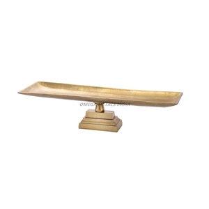 Plateau de service rectangulaire en bronze, finition lisse et design minimaliste, idéal pour une décoration intérieure élégante et les réceptions – Vente chaude - Product Image 2