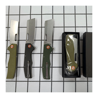 Couteau de camping pliable, lame D2, manche en Micarta, couteau de camping EDC pour l'extérieur, outils de survie pour la chasse