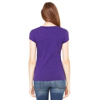 Bella Canvas Team T-Shirt tipis untuk wanita, Kaos Denim katun/serat bambu 3D lengan pendek adem, Jersey tipis untuk wanita