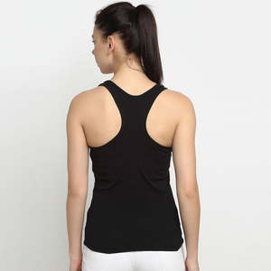 Camiseta sin mangas de algodón de verano de moda personalizada más vendida para mujeres para entrenamiento físico estilo Formal - Product Image 2