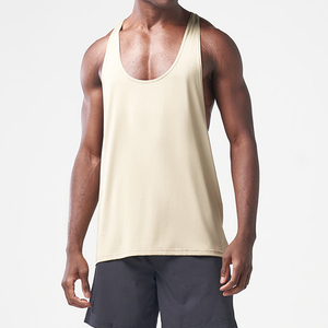 Vente en gros de T-shirts sans manches 100% coton avec logo personnalisé Débardeurs décontractés pour hommes de grande taille en taille 4XL - Product Image 1