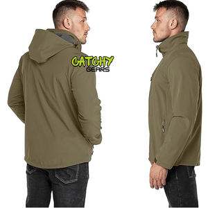 Chaqueta cortavientos Softshell para hombre, ropa de calle, fabricantes de ropa de montar, chaqueta personalizada para hombre - Product Image 2