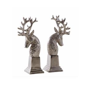 Sujetalibros de Ajedrez de aluminio King & Knight, organizador de escritorio de estudio pulido con espejo, estante de regalo, extremo de libro, decoración de oficina, accesorios de Metal - Product Image 2