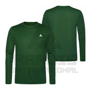 Transpirable nueva moda precio al por mayor Camiseta de manga larga Color personalizado Casual hombres Ropa Camisetas cuello redondo de manga larga - Product Image 6