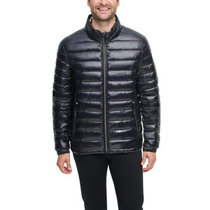 Nouvelle arrivée, veste matelassée de style streetwear, veste d'hiver chaude noire à capuche, respirante, coupe-vent, en tissu canvas - Product Image 1