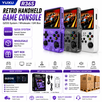 Console de jeu portable rétro YUXU R36S, écran IPS de 3,5 pouces, affichage couleur 640x480, 64 Go, 128 Go, 3500 mAh, double lecteur de jeux