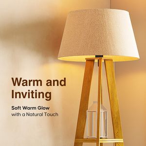 Wooden Floor Lamp for Living Room <b>Decoration</b> with <b>LED</b> <b>Bulb</b> Night Lamp with PlugSwitch Supplier Living Room & Bedroom <b>Decoration</b> - Product Image 4