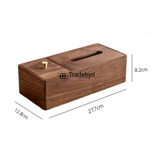Premium Wooden <b>Floral</b> Pattern Engraved Tissue <b>Box</b> Holder Stylish Design for Dining Room Bedroom Tradebyd Available Different - Product Image 3