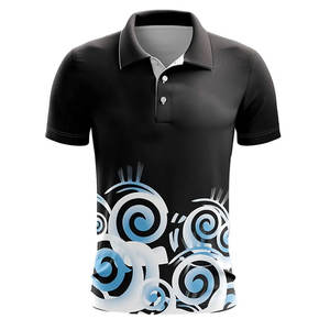 Polo de golf décontracté de haute qualité, design personnalisé, manches longues ou courtes, coupe décontractée, extensible, coton frais, motif imprimé - Product Image 4