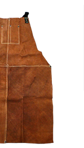 Delantal de soldadura de cuero dividido de vaca resistente a las chispas de seguridad industrial de alta calidad - Product Image 3