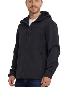 Veste Softshell à Capuche pour Homme Imperméable Doublée en Polaire Veste de Pluie Légère Coupe-Vent Manteau d'Hiver Randonnée en Plein Air - Product Image 2