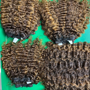 CDYHAIRVN Cheveux Birmans Bouclés Jerry Curl 100g, Lots de Cheveux Bruts Non-Remy, Donneur Unique, Sans Synthétique, Sans Mélange, Sans Silicone, 8-40 Pouces, Direct Usine - Product Image 1
