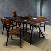 Bureau et table à manger en fer vietnamien moderne pour l'intérieur et l'extérieur, marque LBN, utilisation commerciale, meubles pour salon et bureau
