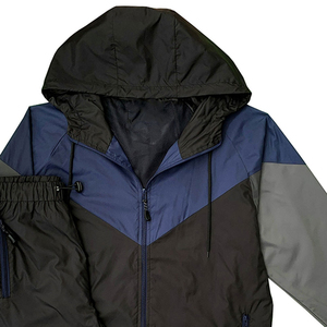 Ensemble coupe-vent pour homme 2025, léger, en nylon, streetwear, survêtement pour homme, tenue d'été, service OEM - Product Image 2