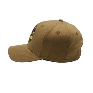 Casquettes kaki en gros avec logo personnalisé, casquettes de baseball à patch rond tissé, casquettes de travail durables pour uniformes d'équipe, couvre-chefs OEM d'usine - Product Image 2