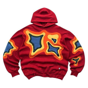 Sudadera con Capucha Extra Grande para Hombre, con Apliques Bordados de Tela Gruesa de 400 g/m², Logotipo Personalizado de Alta Calidad - Product Image 4