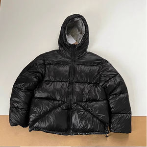 Doudoune réversible homme qualité supérieure avec logo personnalisable tissu tricoté hiver manches longues coupe-vent - Product Image 2