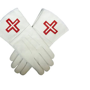 Guantes de Arco Real Uniforme ceremonial de alta calidad Desfile Guantes de puños elásticos Guantes de mano de algodón blanco Arco real - Product Image 3