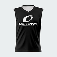 T-shirt sans manches Ostriya décontracté et léger en coton tricoté 100 %, col en V, coupe ajustée pour homme, respirant, séchage rapide, sublimation