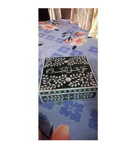 Boîte de rangement pour bijoux en nacre la plus demandée avec anneau de remontage, cadeau, qualité d'exportation, fabriqué en Inde - Product Image 3