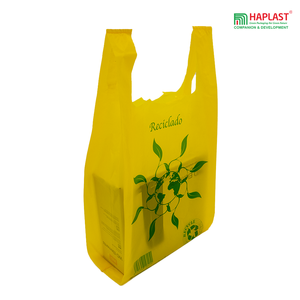 LDPE/HDPE buena venta diseño personalizado compras comestibles camiseta bolsa de plástico supermercado embalaje hecho en Vietnam - Product Image 5