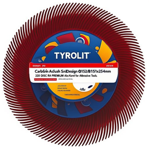 Brosse radiale TYROLIT Sunburst Design 152xB151x25,4mm 220 Form DISC RA PREMIUM Alox/Korund pour outils abrasifs - Product Image 3