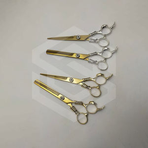 Ciseaux de rasoir de barbier japonais professionnels en acier inoxydable avec nouvel outil de coiffure élégant à poignée de dragon avec pointe de lame tranchante - Product Image 4