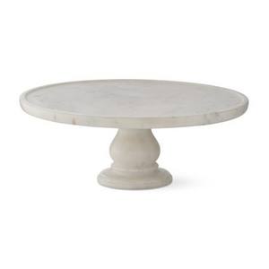 Support à gâteau en marbre blanc naturel de haute qualité plateau de service rond en marbre support à gâteau pour mariage et fête plateau en marbre au meilleur prix - Product Image 1
