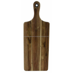 WONDER OVERSEAS Planche à découper rectangulaire en bois d'acacia avec poignée ronde Logo laser Ustensiles de cuisine Blocs à découper entièrement en bois d'acacia - Product Image 6