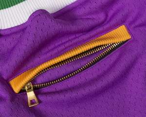 Support Custom Logo Purple <b>Zipper</b> Drawstring Mesh Breathable Outdoor Sports Men <b>shorts</b> for men, jogger, <b>shorts</b> for men - Product Image 3