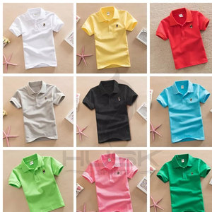 T-shirt Polo d'été en coton blanc uni pour enfants de 2 à 15 ans, uniforme scolaire pour garçons - Product Image 3