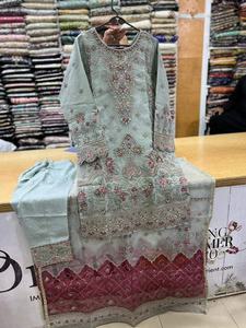 Vestido bordado a mano de la India paquistaní, edición de boda, traje de ocasión especial, producto en oferta, 2022 - Product Image 6