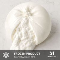 Burrata italienne surgelée 50g, Burratina sans tête 4 pièces, plateau de 200g, produits laitiers de haute qualité pour la restauration et la vente au détail