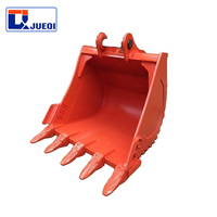 Bucket Excavator Tugas Berat Q355B Baja Tahan Aus, Bucket Batu Excavator untuk Mesin 20 hingga 35 Ton