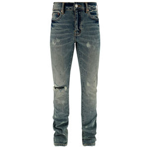 Pantalon en jean décontracté pour hommes Style de pantalon en denim mélangé de coton Idéal pour le travail Personnalisation de la mode décontractée et de la rue disponible - Product Image 1
