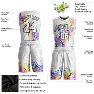 Custom Made <b>Basketball</b> Uniform Kit Sleeveless Sports Wear <b>Basketball</b> Uniform Set With Custom Sublimation Design - Product Image 4