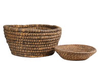 Panier à fleurs en rotin écologique de luxe tendance, fait main, en osier tressé, pour plantes et rangement, décoration maison, mariage, jardin