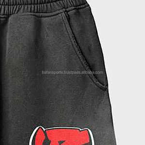 กางเกงวอร์มผ้าซักของผู้ชายกางเกงกีฬาวิ่งผ้าฝ้ายเฮฟวี่เวทของผู้ชายแบบสั่งทำ - Product Image 6