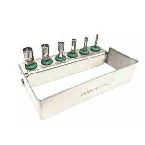 Kit de 6 Piezas de Instrumentos Quirúrgicos Reutilizables para Implantes Dentales Ortopédicos, con Caja de Almacenamiento, Grado Médico, para Perros - Product Image 1