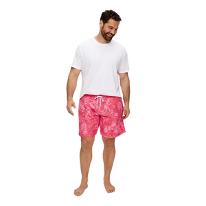 Haute qualité hommes High Street solide motif Shorts élastique cordon ceinture tissé Texture fente poche pour maillot de bain - Product Image 1